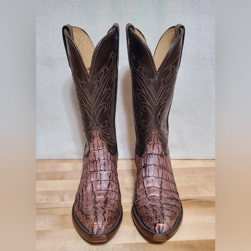 Lucchese Cowboy Boots , Womens 7 B , Hornback Caiman Tail , HL4000 S54